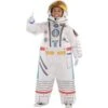 Amscan 9903636 Spaceman Inflatable Astronaut Costume With Battery Operated Fan Age 8-10 Years 1 PC, White