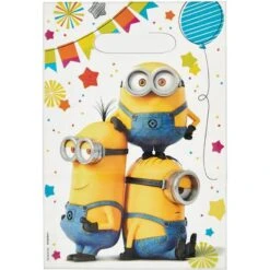 Amscan 9907317 Despicable Me Minions Party Paper Loot Bags 8 Pack