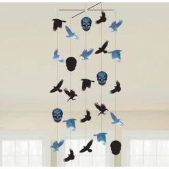 Amscan 9907410 Halloween Boneshine Fever Mobile Hanging Decorations 1m