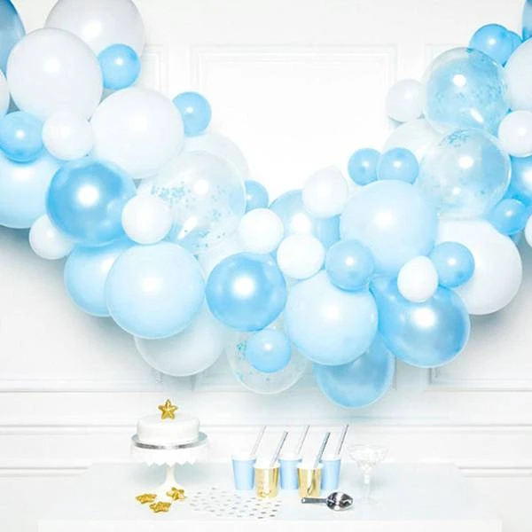 Amscan 9907434 Blue And White DIY Latex Balloon Arch Garland Kit 70 Pieces 1 Amscan 9907434 Blue And White DIY Latex Balloon Arch Garland Kit 70 Pieces