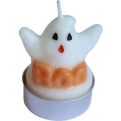 Amscan 9907468 Light Blue Ghost Tea Lights Halloween Party Candles 3 Pack