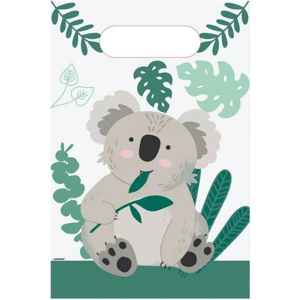 Amscan 9908601 Koala Eucalyptus Paper Loot Bags 8 Pack 1 Amscan 9908601 Koala Eucalyptus Paper Loot Bags 8 Pack