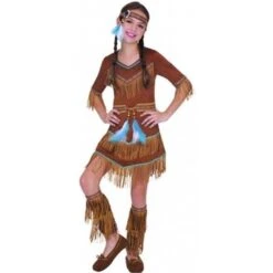 Amscan 997653 Native American Dress With Dream Catcher Headband Age 4-6 Years 1 PC