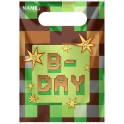 Amscan AM371778 Minecraft Loot Bags Pack Of 8