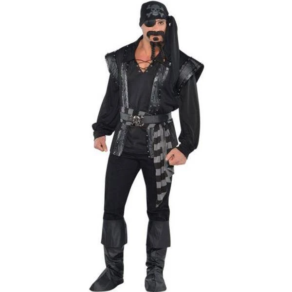 Amscan Adults Dark Sea Scoundrel Pirate Costume 1 Amscan Adults Dark Sea Scoundrel Pirate Costume
