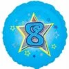 Amscan Age 8 Blue Balloon