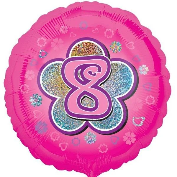 Amscan Age 8 Pink Balloon 1 Amscan Age 8 Pink Balloon