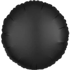 Amscan Anagram 3803401 Satin Luxe Onyx Black Round Foil Balloon 18 Inch