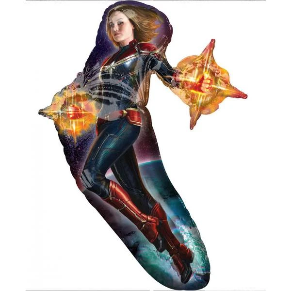 Amscan Anagram 3951101 Captain Marvel Foil SuperShape Balloon 37 Inch 1 Amscan Anagram 3951101 Captain Marvel Foil SuperShape Balloon 37 Inch