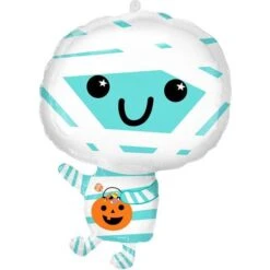 Amscan Anagram 4195001 Halloween Cute Happy Mummy Shape Foil Balloon 22"