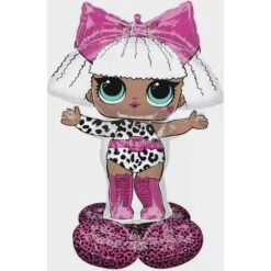 Amscan Anagram 4302511 LOL Glam Diva Birthday Airloonz Air-filled Foil Balloon 47"