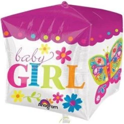 Amscan Anagram Supershape Cubez Beautiful Baby Girl Block