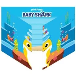 Amscan Baby Shark, Inbjudningskort 8-pack