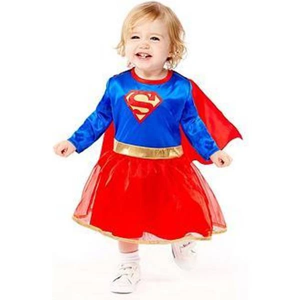 Amscan Baby Toddler Warner Bros Supergirl Costume 1 Amscan Baby Toddler Warner Bros Supergirl Costume