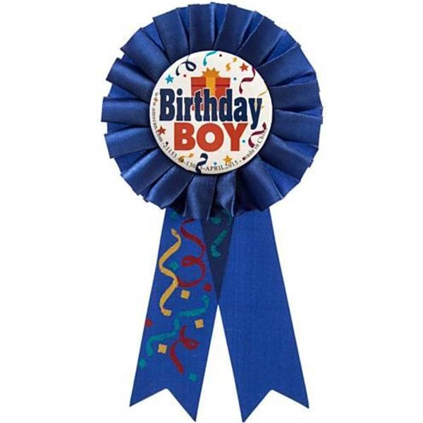 Amscan Birthday Explosion Ribbon Award Blue 1 Amscan Birthday Explosion Ribbon Award Blue