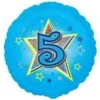 Amscan Blue Stars 5 Holographic Foil Balloon