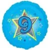 Amscan Blue Stars 9 Holographic Foil Balloon