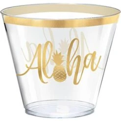 Amscan BuySeasons 268102 9 Oz You Had Me At Aloha Plastic Tumblers 30 Piece