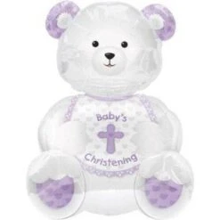 Amscan Christening Bear Supershape Balloon