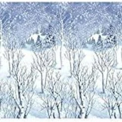 Amscan Christmas Winter Wonderland Room Roll, 40' X 4' White