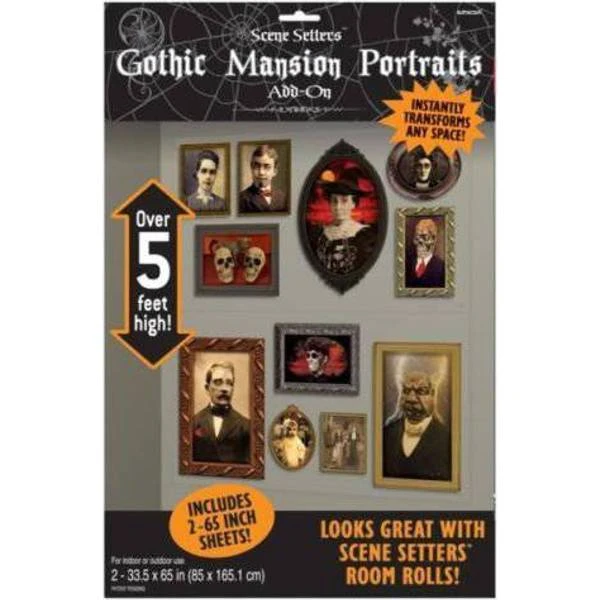 Amscan Decor Gothic Portraits Add-Ons 2-pack 1 Amscan Decor Gothic Portraits Add-Ons 2-pack