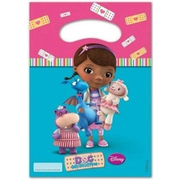 Amscan Disney Doc McStuffins 30 Party Bags Doc And Friends Childrens Plastic Loot Bag 1 Amscan Disney Doc McStuffins 30 Party Bags Doc And Friends Childrens Plastic Loot Bag