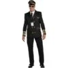 Amscan Dress Up 846925-55 Captain Wingman Dress Up, Black, Men: Medium