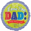 Amscan Fathers Day Love You Standard Balloon