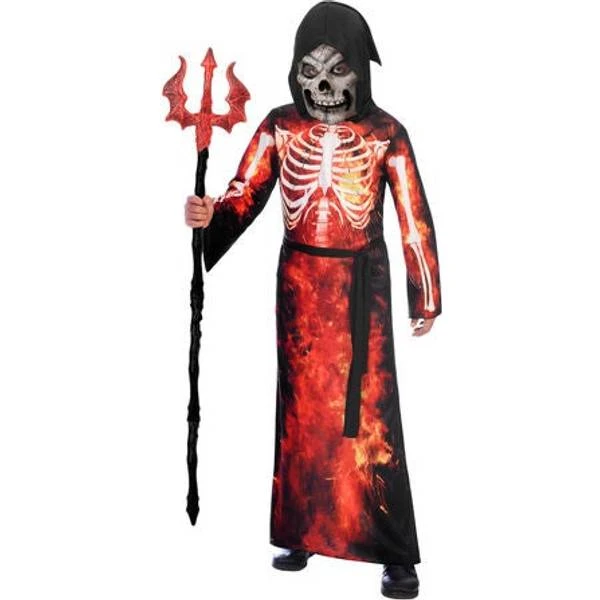 Amscan Fiery Red Reaper Costume 1 Amscan Fiery Red Reaper Costume