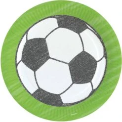Amscan Fodbold Paptallerkner 8 Stk