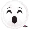 Amscan Foil Ballon Ghost Emoticon 5-pieces White/Black