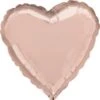 Amscan Foil Ballon Heart Standard Gold 5-pack