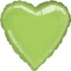 Amscan Foil Ballon Heart Standard Green 10-pack