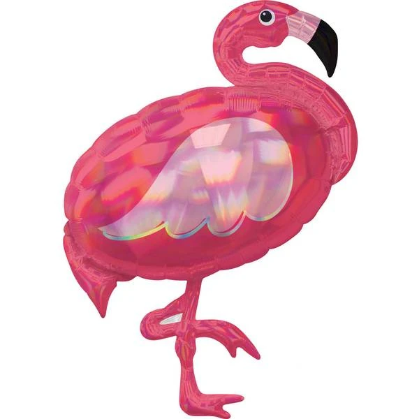 Amscan Foil Ballon Holographic SuperShape Iridescent Flamingo 1 Amscan Foil Ballon Holographic SuperShape Iridescent Flamingo