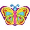 Amscan Foil Ballon Junior Shape Bright Butterfly