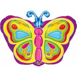 Amscan Foil Ballon Junior Shape Bright Butterfly