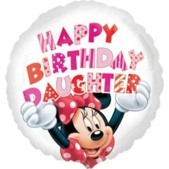 Amscan Foil Ballon Minnie Mouse Happy Birthday Daughter Standard HX