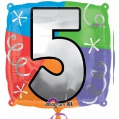 Amscan Foil Ballon Number 5 Standard XL