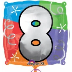 Amscan Foil Ballon Number 8 Standard XL