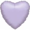 Amscan Foil Ballon Pastel Lilac Heart Standard Purple 10-pack