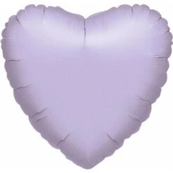 Amscan Foil Ballon Pastel Lilac Heart Standard Purple 10-pack