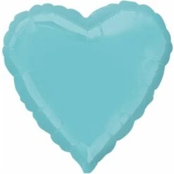 Amscan Foil Ballon Robin Egg Decorator Heart Standard XL Blue