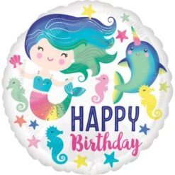 Amscan Foil Ballon Sea Life Happy Birthday Standard