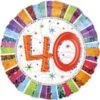 Amscan Foil Ballon Standard Radiant Birthday 40
