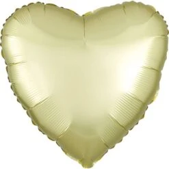 Amscan Foil Ballon Standard Satin Luxe Pastel Heart Yellow