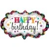 Amscan Foil Ballon SuperShape Happy Birthday Marquee