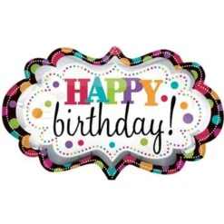 Amscan Foil Ballon SuperShape Happy Birthday Marquee