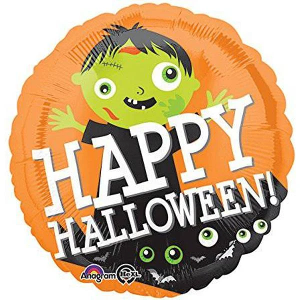 Amscan Foil Ballons Happy Halloween Zombie Standard Ballon 1 Amscan Foil Ballons Happy Halloween Zombie Standard Ballon