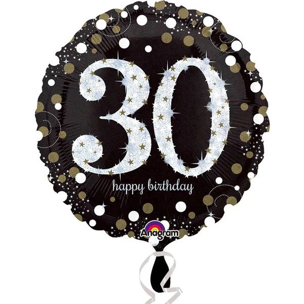 Amscan Foil Balloons 30th Birthday Standard Sparkling Celebration 1 Amscan Foil Balloons 30th Birthday Standard Sparkling Celebration