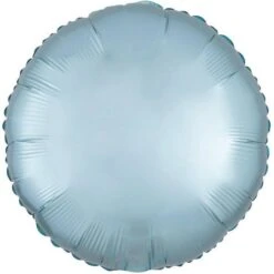 Amscan Folieballong Rund Satin Pastellblå
